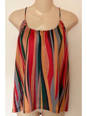 Anthropologie Tambora The Odells XS Stripe Camisole Spaghetti Strap Tank Top